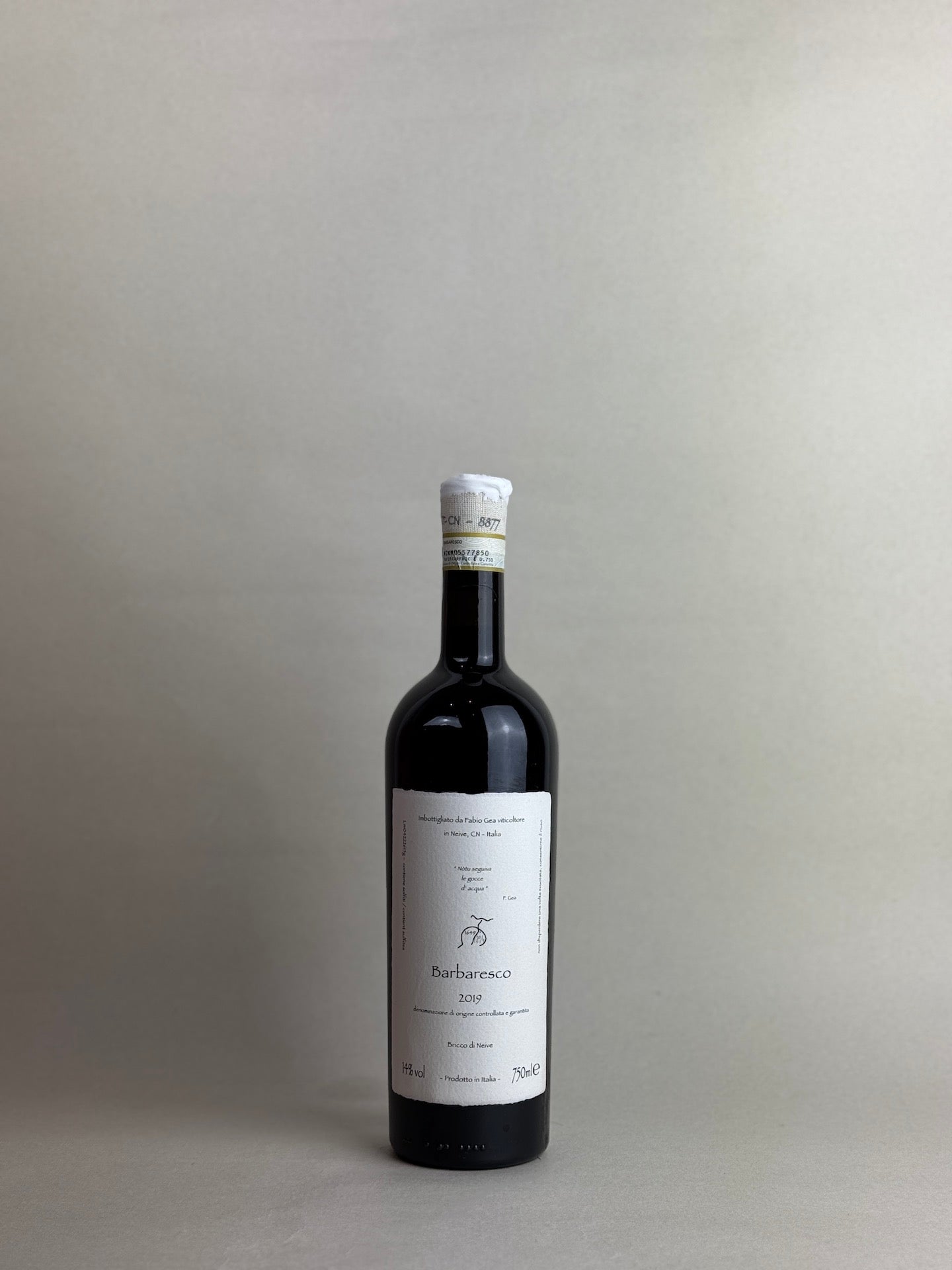 Fabio Gea - Notu Seguiva le Gocce d'Acqua - Barbaresco DOCG 2017