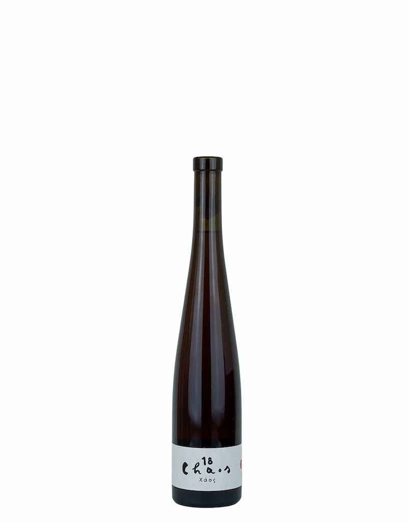 Bottle of Chaos, a Natural Wine produced by Valdisole with different grapes.