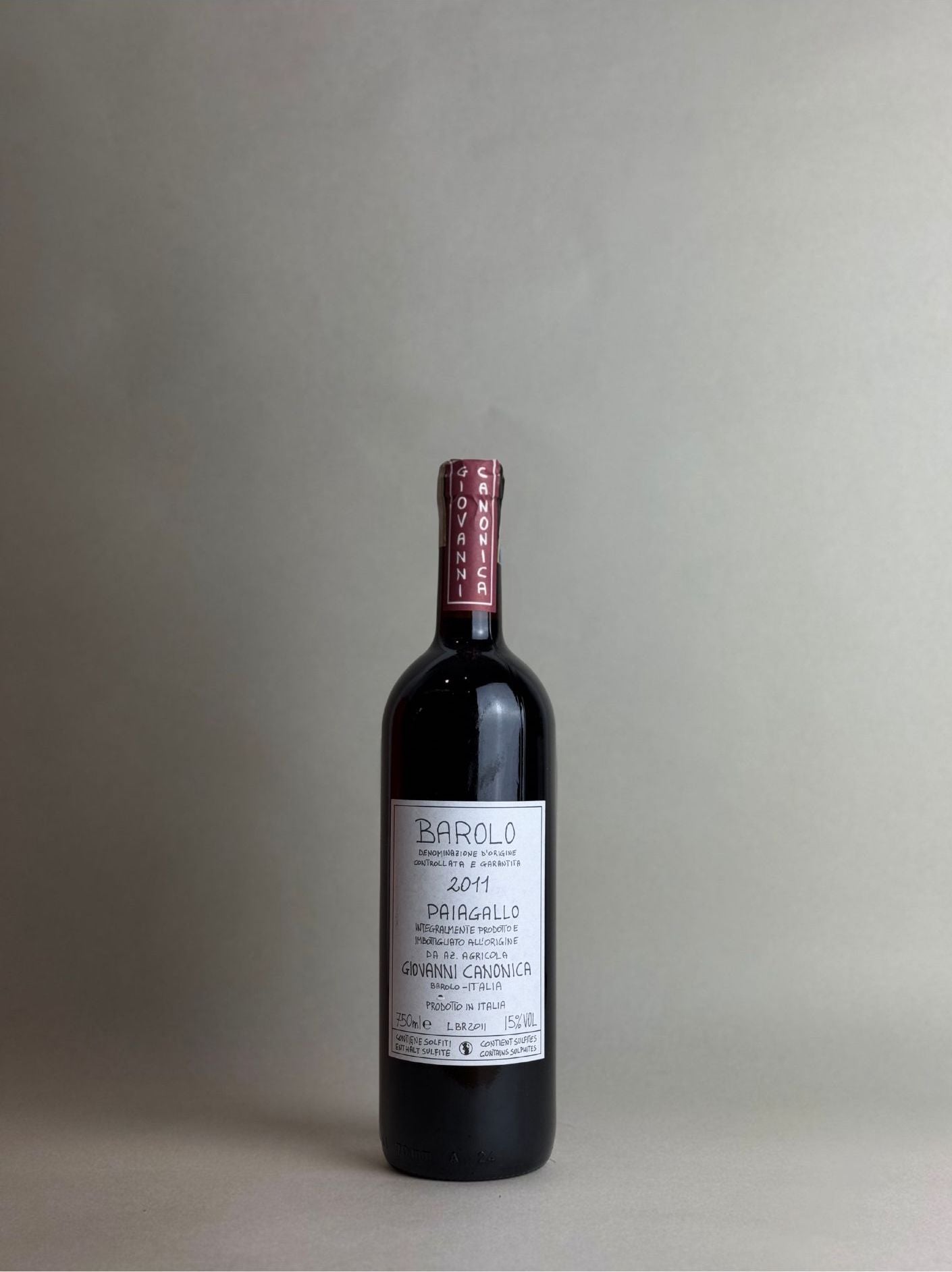 Giovanni Canonica - Barolo Paiagallo 2011