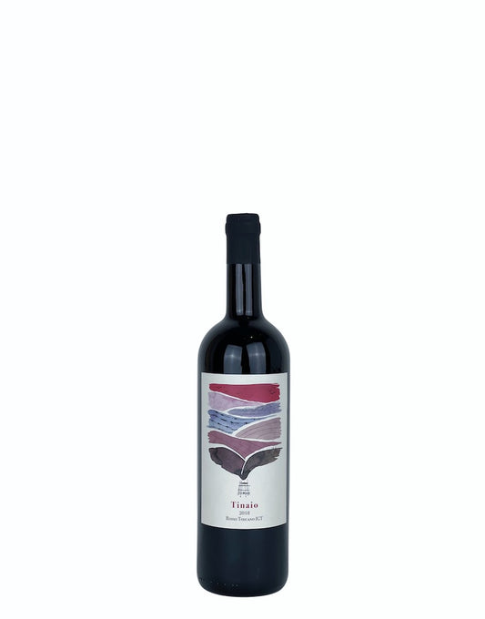 A bottle of Tina, a natural wine made with Sangiovese and Canaiolo grapes by Fattoria di Sammontana. 