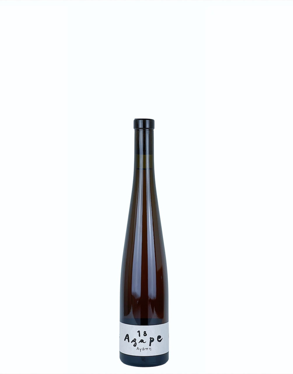 Bottle of Agape, a Natural Wine produced by Valdisole with Riesling grapes.